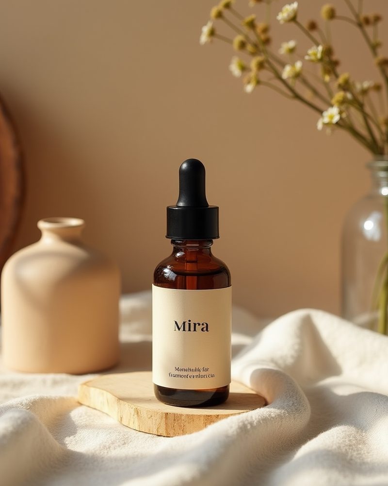 Product in a calm scene