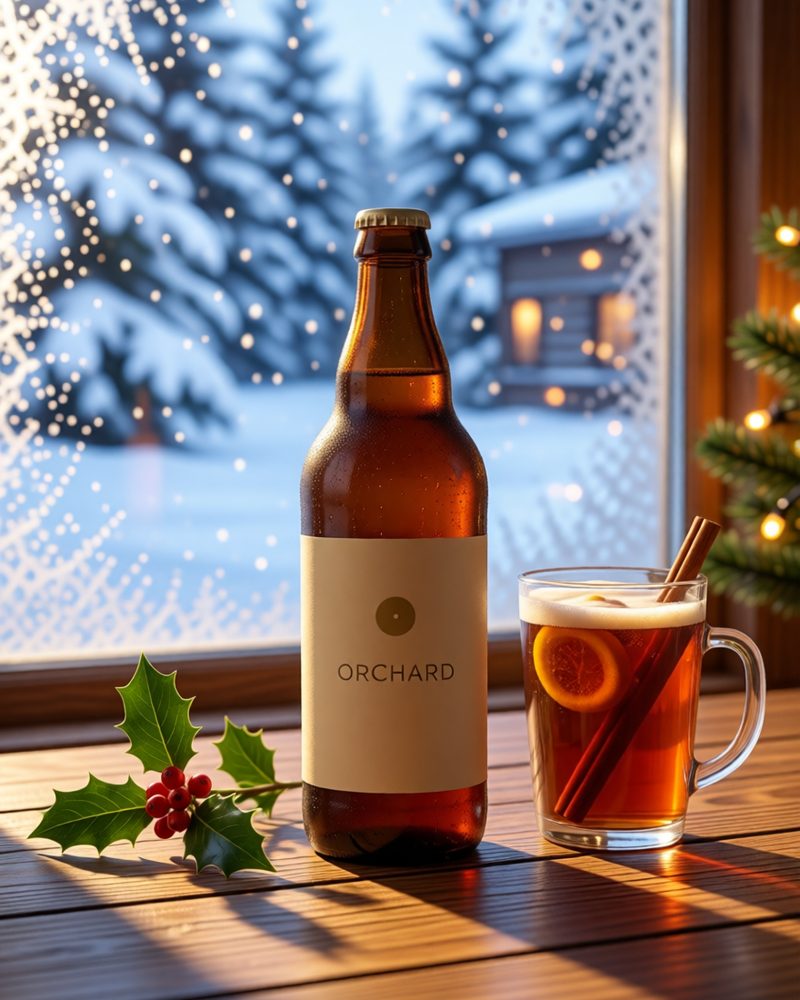 Cider, winter evening
