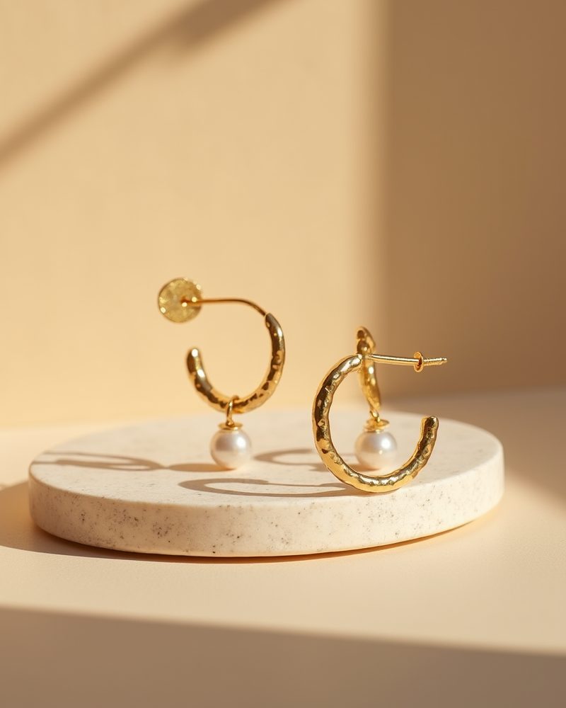 Earrings, product shot